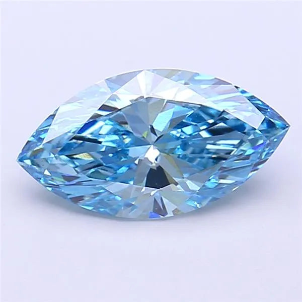 1.60ct Marquise Lab Grown Diamond (Colour Fancy Vivid Blue, Clarity VS2, IGI Certified)
