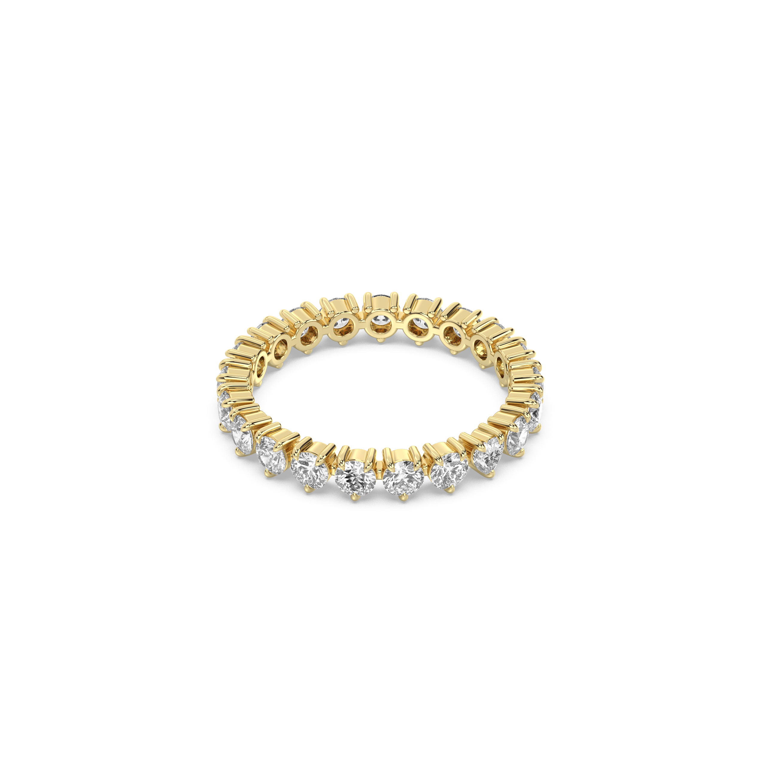 Exceptional Etoile Band – with One Heart Stone