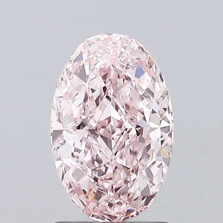 2.03ct Oval Lab Grown Diamond (Colour Fancy Vivid Pink, Clarity VS1, IGI Certified)