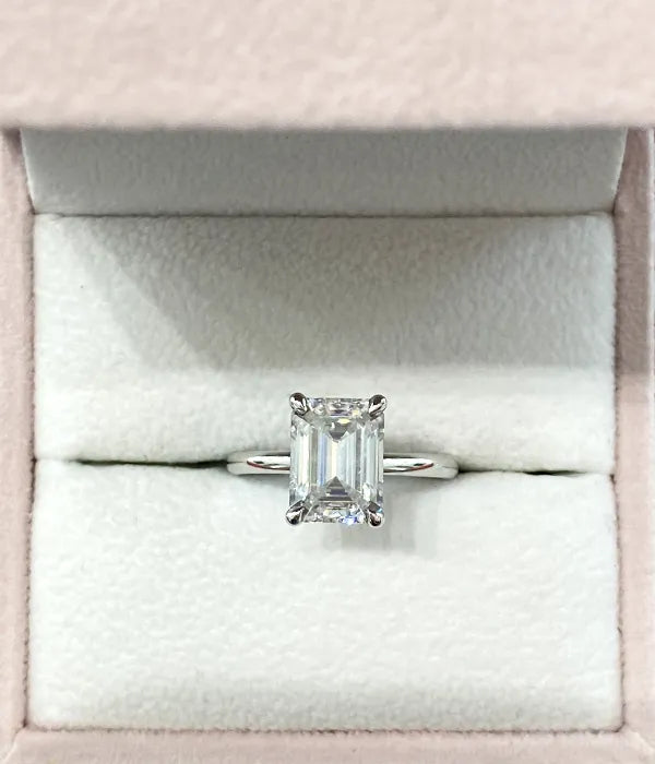 Classic Hidden Halo Diamond Ring Setting