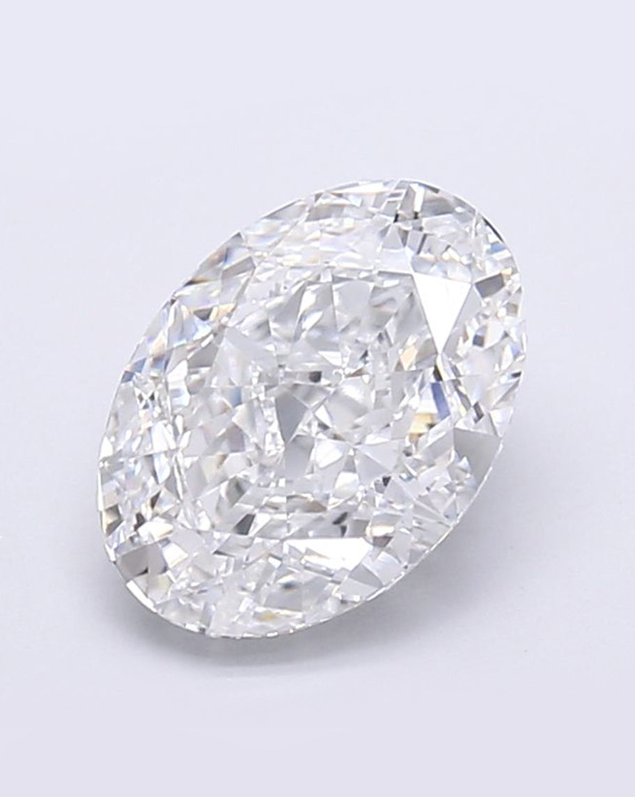 No Bowtie Oval Lab Diamond 3.02ct D VVS2