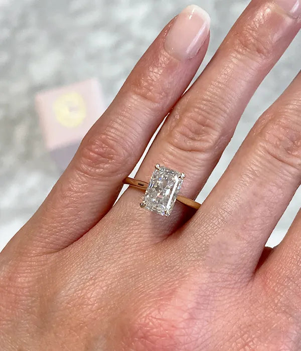 Cathedral Pavé Basket and Bridge Engagement Ring