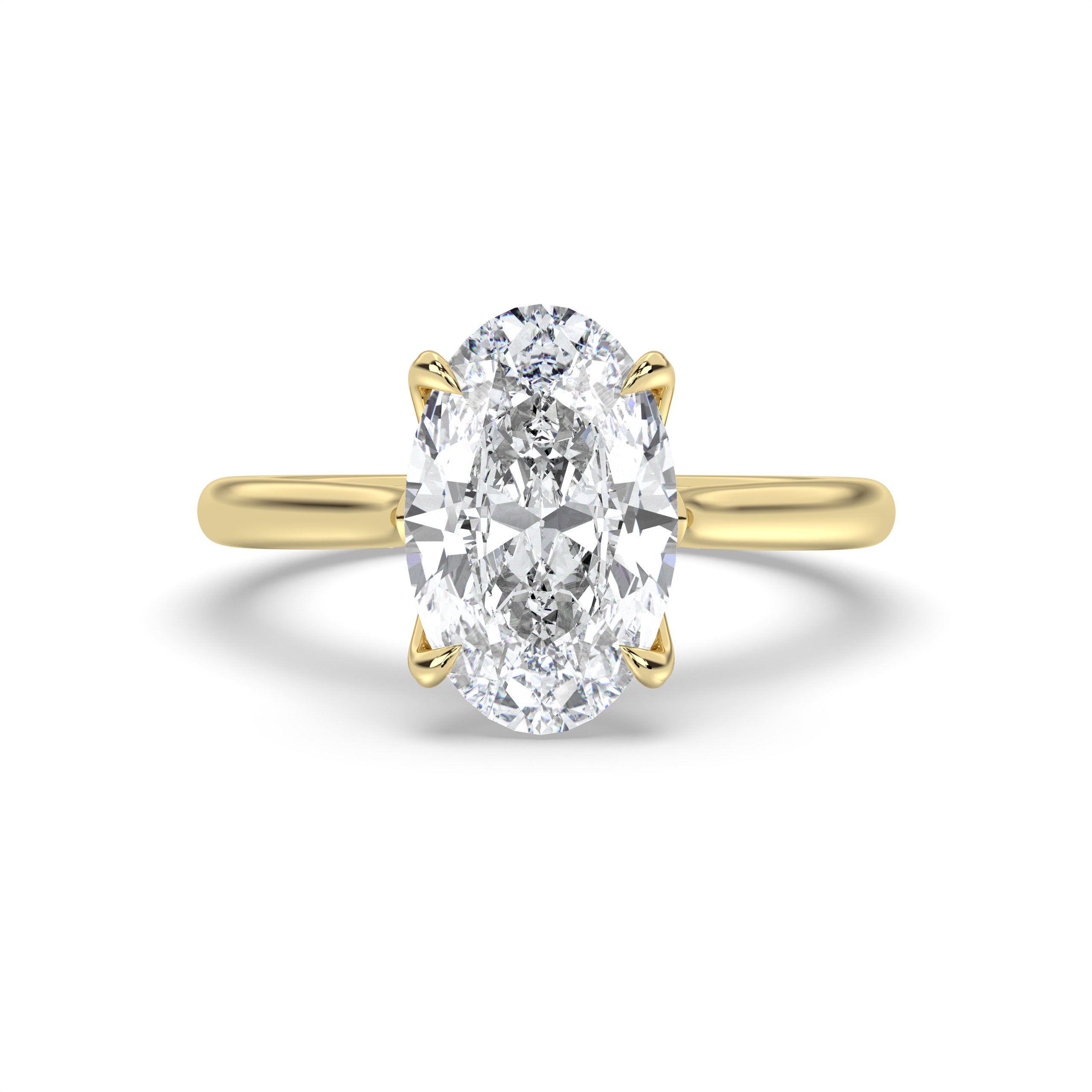 Signature Cathedral Petal and Pavé Bridge Diamond Ring