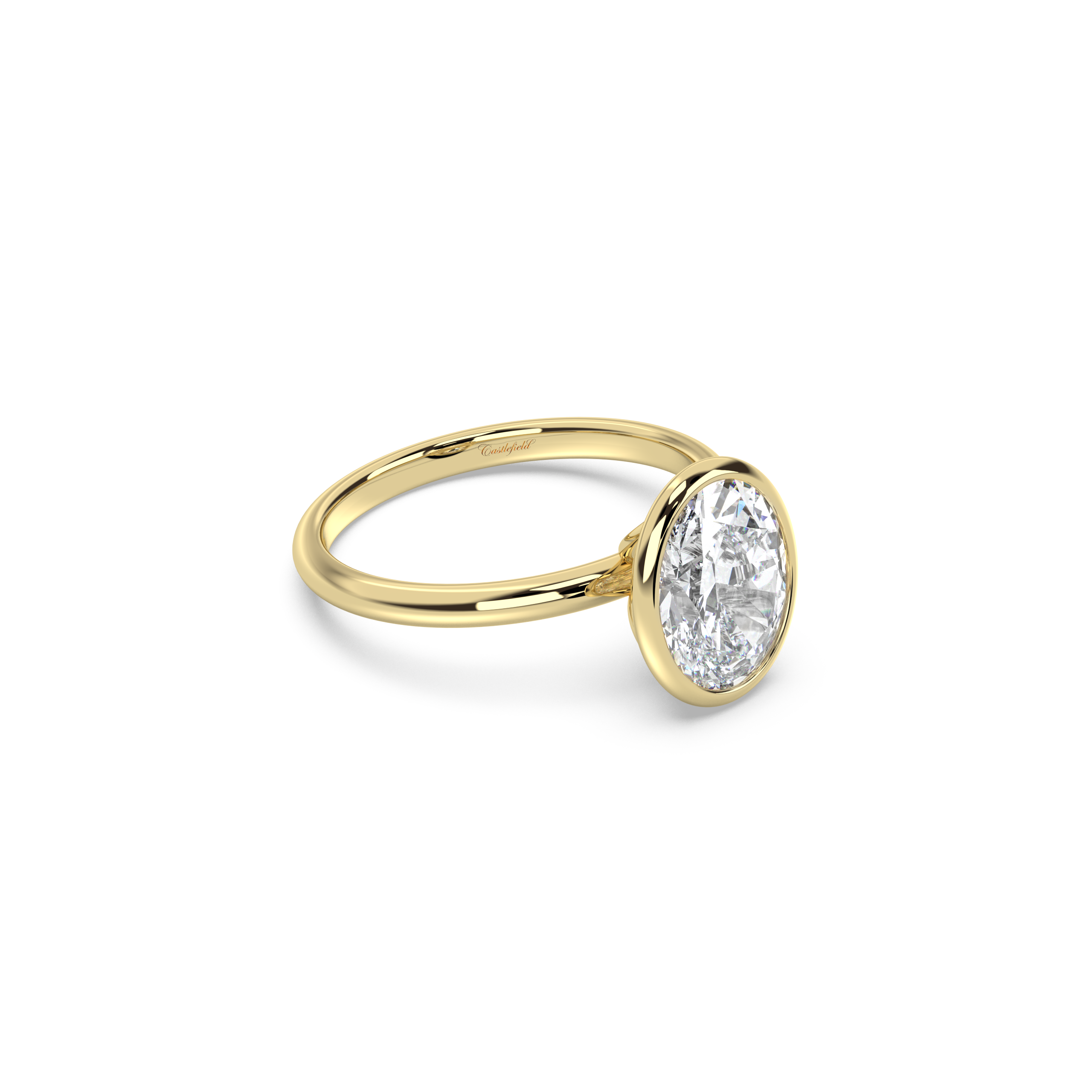 Classic Bezel Solitaire Diamond Ring