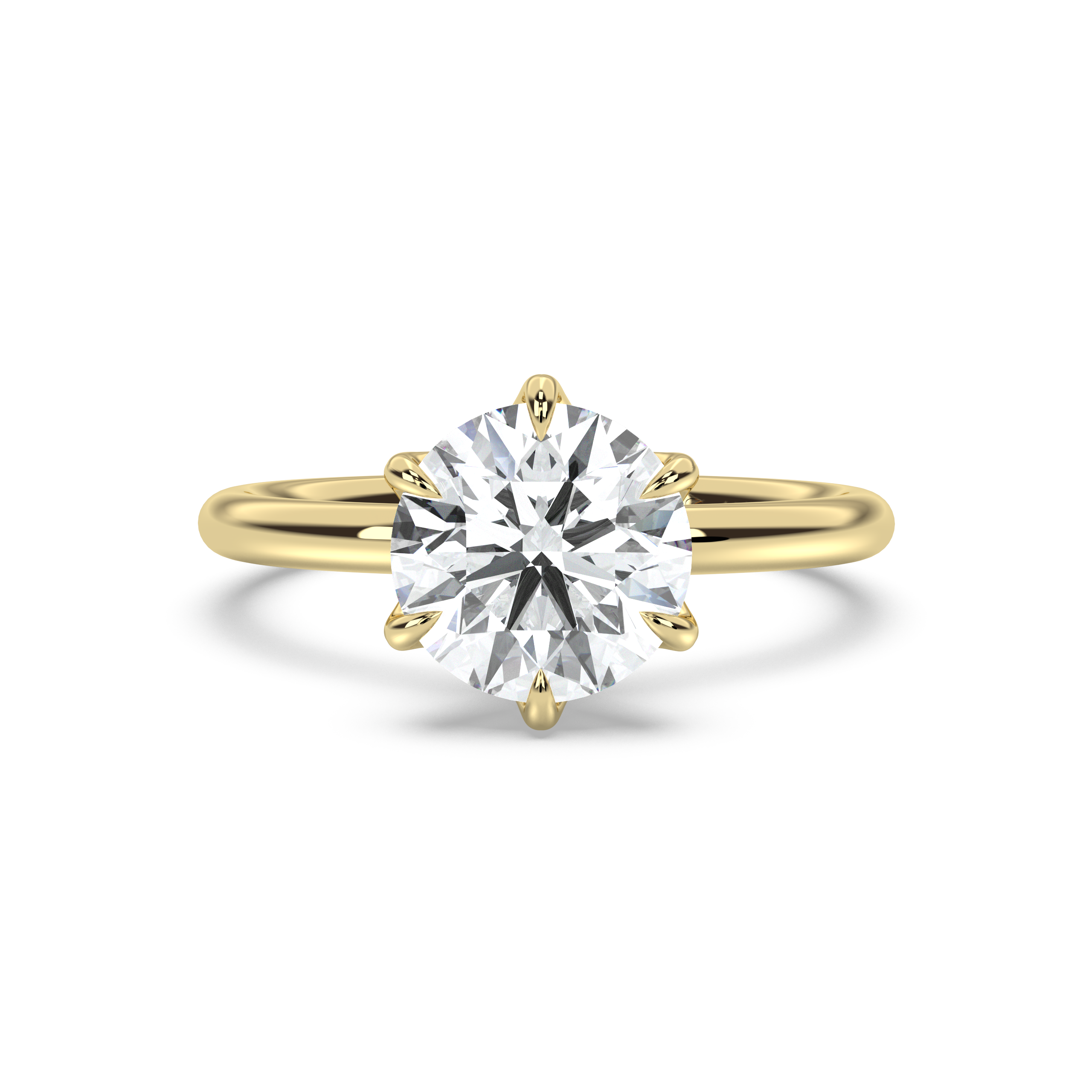 Classic Petal Diamond Ring