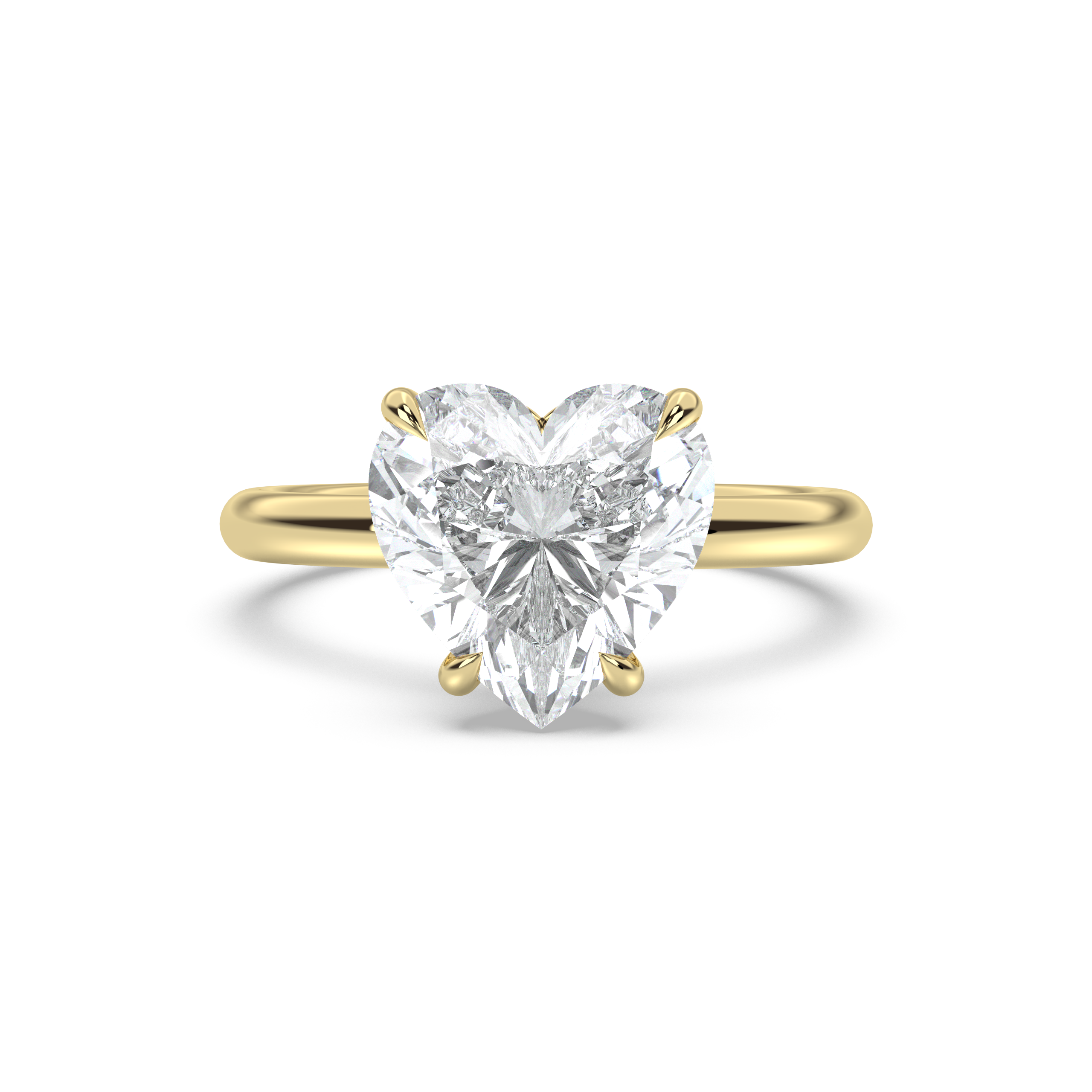 Classic Solitaire Moissanite Engagement Ring