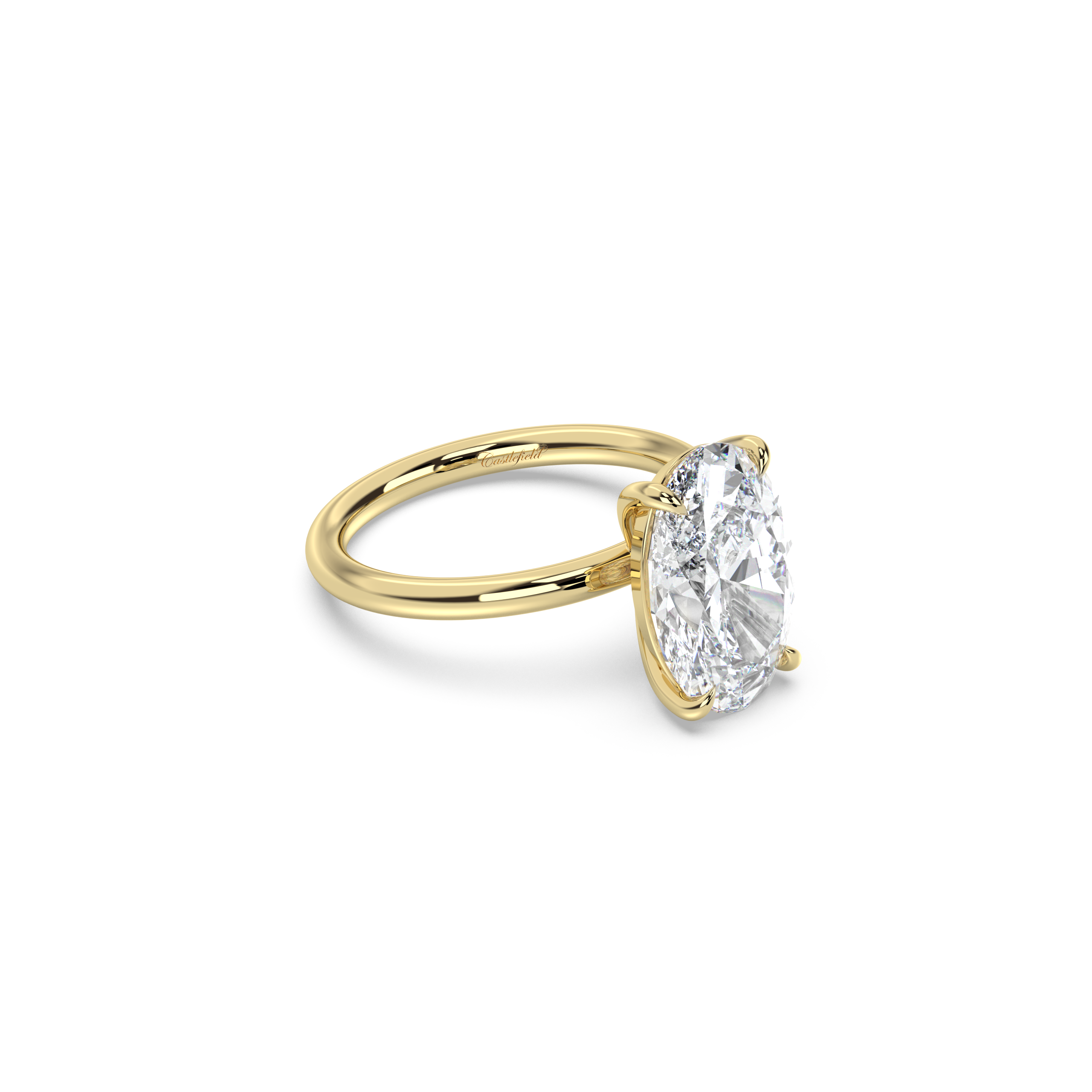 Classic Solitaire Moissanite Engagement Ring