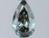0.50ct Pear Lab Grown Diamond (Colour Fancy Vivid Green, Clarity VS1, IGI Certified)