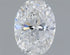 0.54ct Oval Lab Grown Diamond (Colour E, Clarity VS2, IGI Certified)