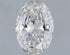 0.54ct Oval Lab Grown Diamond (Colour F, Clarity SI1, IGI Certified)