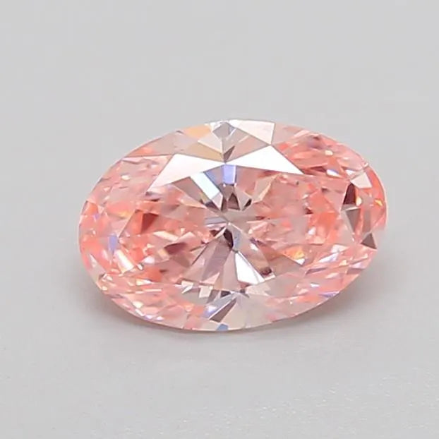 0.73ct Oval Lab Grown Diamond (Colour Fancy Vivid Pink, Clarity VVS2, IGI Certified)