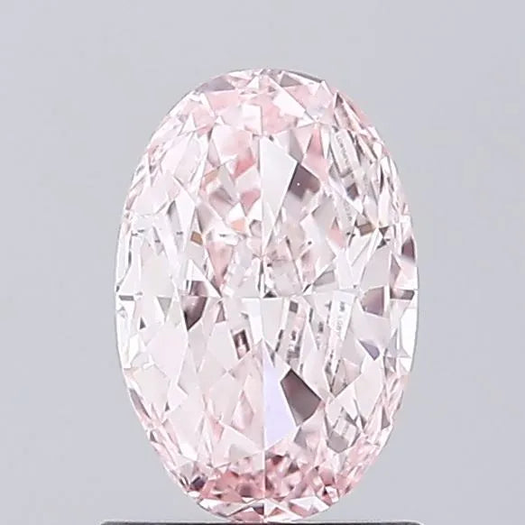 1.01ct Oval Lab Grown Diamond (Colour Fancy Intense Pink, Clarity VS2, IGI Certified)