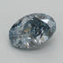 1.01ct Oval Lab Grown Diamond (Colour Fancy Vivid Blue, Clarity VS1, IGI Certified)