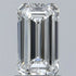 1.02ct Emerald Lab Grown Diamond (Colour E, Clarity SI1, IGI Certified)
