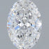 1.02ct Oval Lab Grown Diamond (Colour D, Clarity VVS2, IGI Certified)