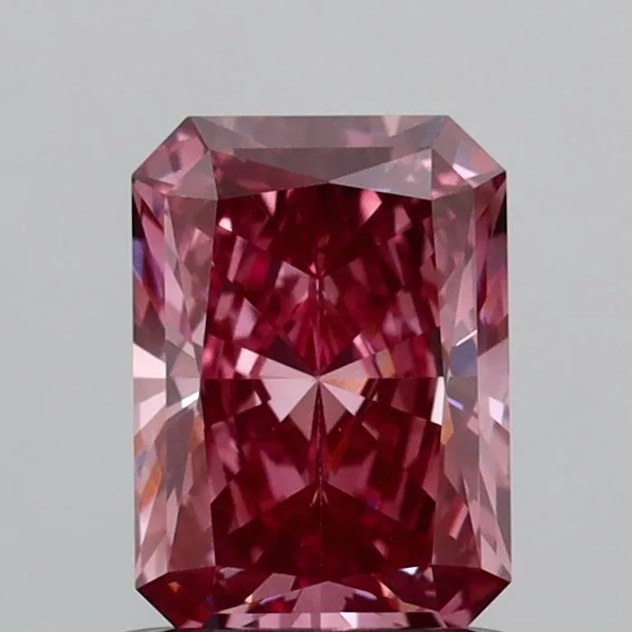 1.04ct Radiant Lab Grown Diamond (Colour Fancy Intense Brownish Pink, Clarity VS1, IGI Certified)