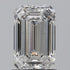 1.05ct Emerald Lab Grown Diamond (Colour G, Clarity SI1, IGI Certified)
