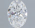 1.07ct Oval Lab Grown Diamond (Colour D, Clarity IF, IGI Certified)