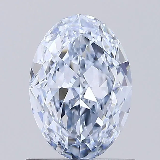 1.09ct Oval Lab Grown Diamond (Colour Fancy Light Blue, Clarity VVS1, IGI Certified)