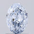1.09ct Oval Lab Grown Diamond (Colour Fancy Light Blue, Clarity VVS1, IGI Certified)