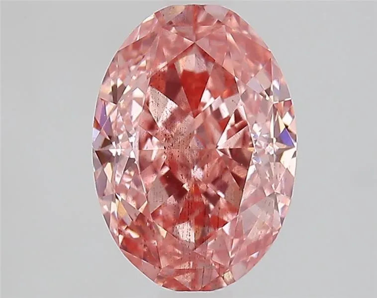 1.89ct Oval Lab Grown Diamond (Colour Fancy Vivid Pink, Clarity SI1, IGI Certified)