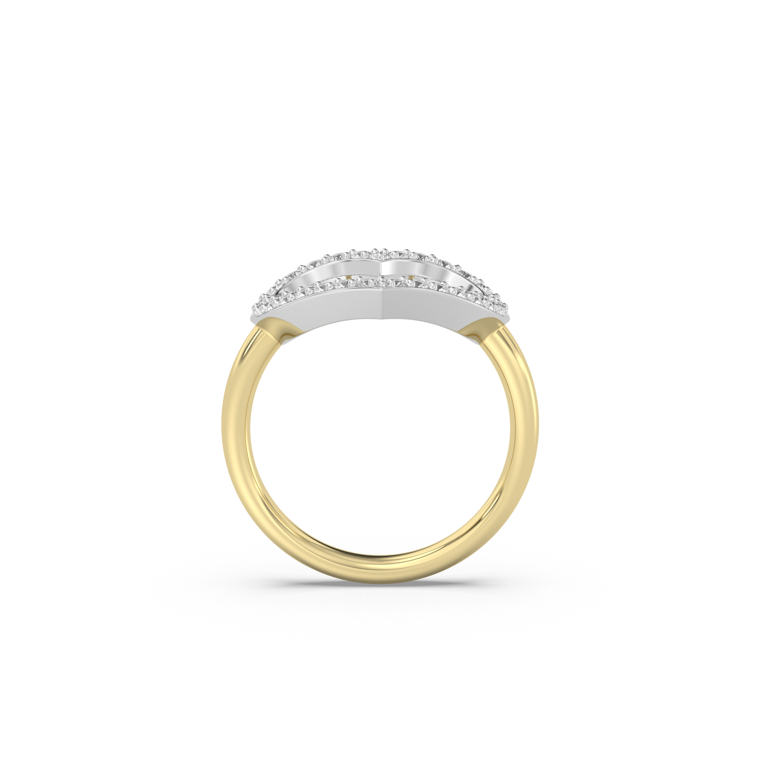 Diamond Heart Outline Ring