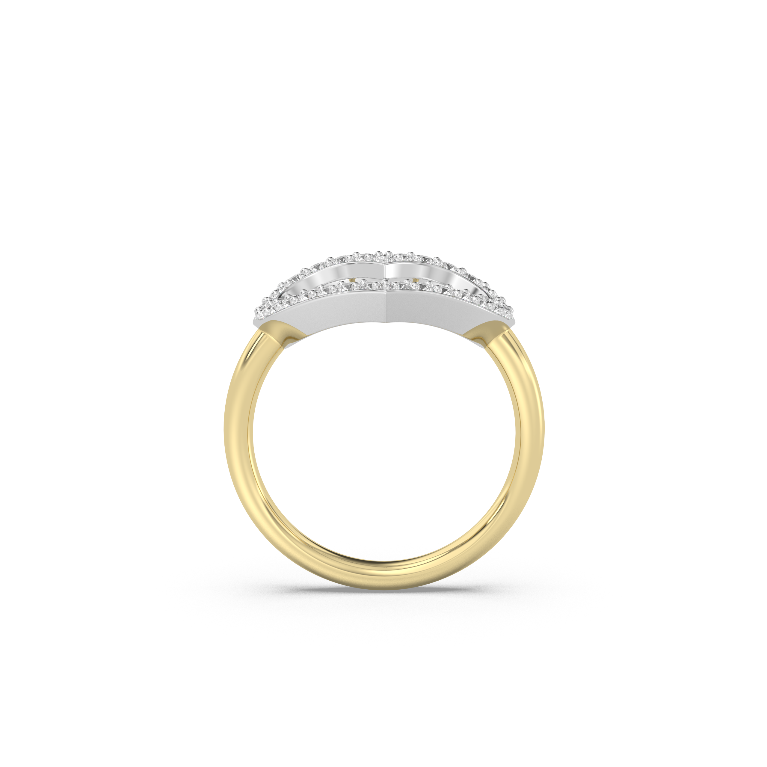 Diamond Heart Outline Ring