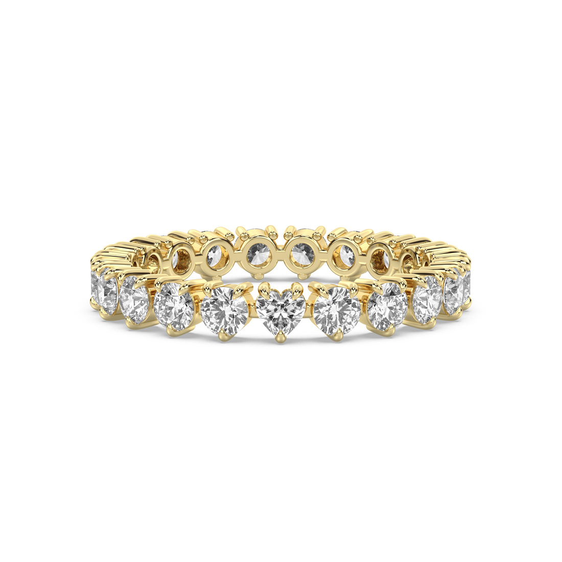 Exceptional Etoile Band – with One Heart Stone