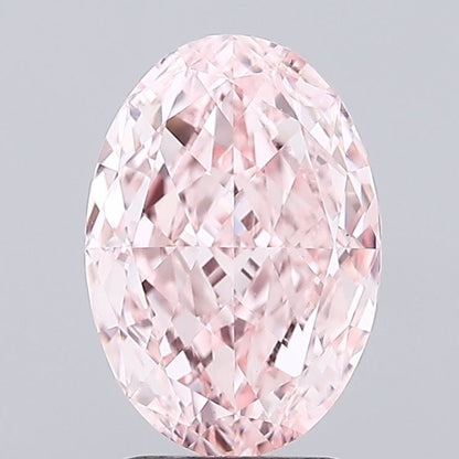 Pink Oval Lab Diamond 3.08 ct VVS2