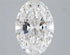 2.00ct Oval Lab Grown Diamond (Colour E, Clarity SI1, IGI Certified)