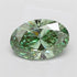 2.00ct Oval Lab Grown Diamond (Colour Fancy Vivid Green, Clarity SI1, IGI Certified)