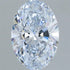 2.03ct Oval Lab Grown Diamond (Colour G, Clarity VVS1, IGI Certified)