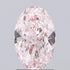 2.04ct Oval Lab Grown Diamond (Colour Fancy Intense Pink, Clarity VS1, IGI Certified)