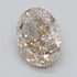 2.05ct Oval Lab Grown Diamond (Colour Very Light Brown, Clarity VS1, IGI Certified)