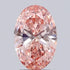 2.06ct Oval Lab Grown Diamond (Colour Fancy Vivid Pink, Clarity SI1, IGI Certified)