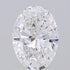 2.08ct Oval Lab Grown Diamond (Colour D, Clarity SI1, IGI Certified)