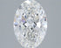 2.10ct Oval Lab Grown Diamond (Colour E, Clarity VVS2, IGI Certified)