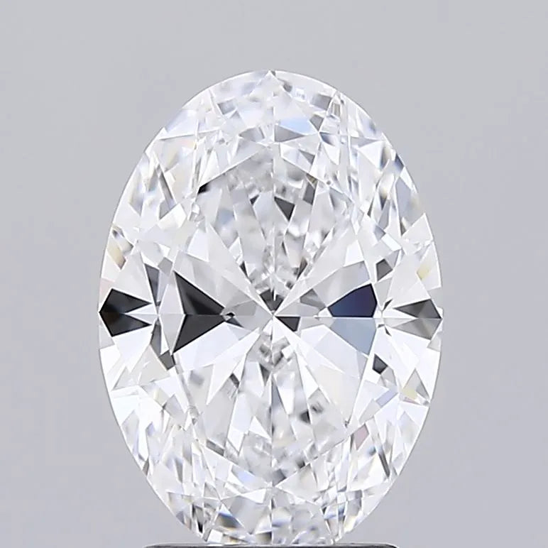 2.18ct Oval Lab Grown Diamond (Colour D, Clarity IF, IGI Certified)