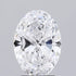 2.18ct Oval Lab Grown Diamond (Colour D, Clarity IF, IGI Certified)