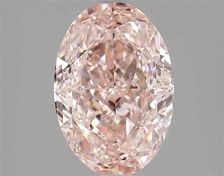 2.54ct Oval Lab Grown Diamond (Colour Fancy Vivid Pink, Clarity VVS2, IGI Certified)