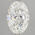 2.57ct Oval Lab Grown Diamond (Colour E, Clarity VVS2, IGI Certified)
