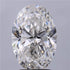 2.73ct Oval Lab Grown Diamond (Colour F, Clarity SI1, IGI Certified)