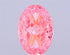 2.80ct Oval Lab Grown Diamond (Colour Fancy Vivid Pink, Clarity VVS2, IGI Certified)