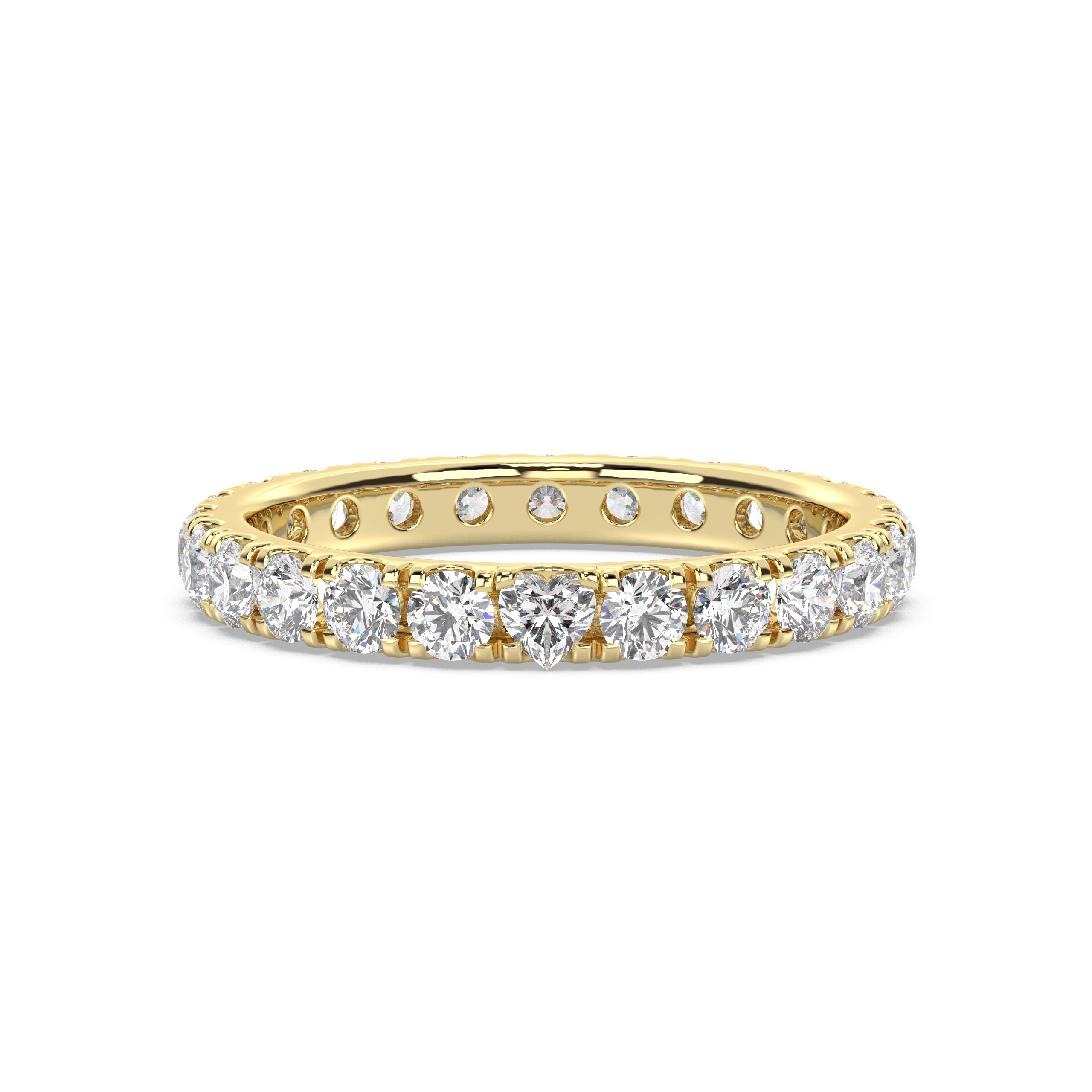 Signature 2.5 mm Eternity Band – with One Heart