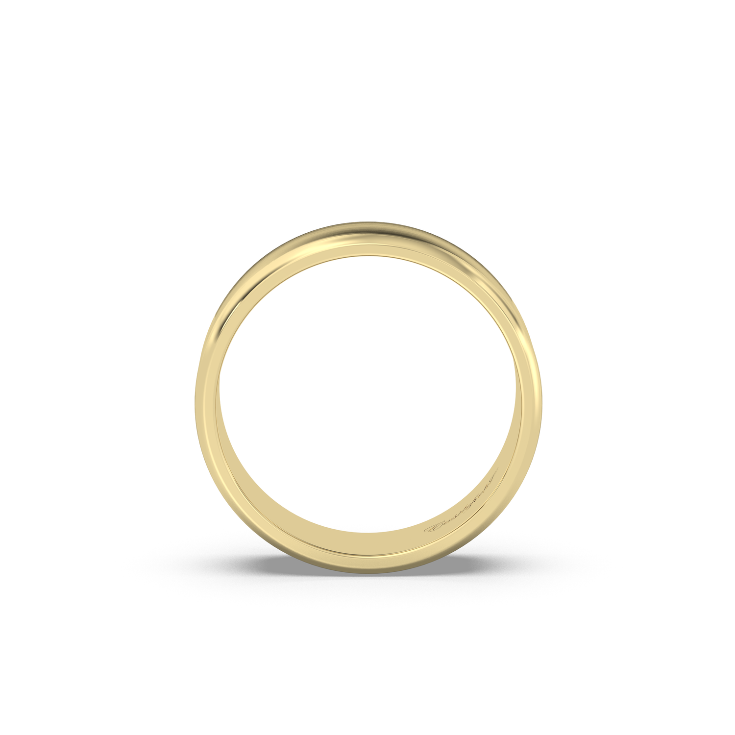 Brushed Beveled Band - 6.5 mm