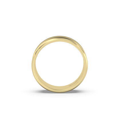 Brushed Beveled Band - 6.5 mm