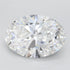 3.00ct Oval Lab Grown Diamond (Colour D, Clarity FL, IGI Certified)