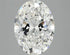 3.00ct Oval Lab Grown Diamond (Colour E, Clarity VS2, IGI Certified)