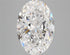 3.00ct Oval Lab Grown Diamond (Colour E, Clarity VVS1, IGI Certified)