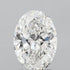 3.00ct Oval Lab Grown Diamond (Colour F, Clarity VS1, IGI Certified)